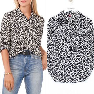 Vince Camuto Leopard-Print But Black Animal Combo